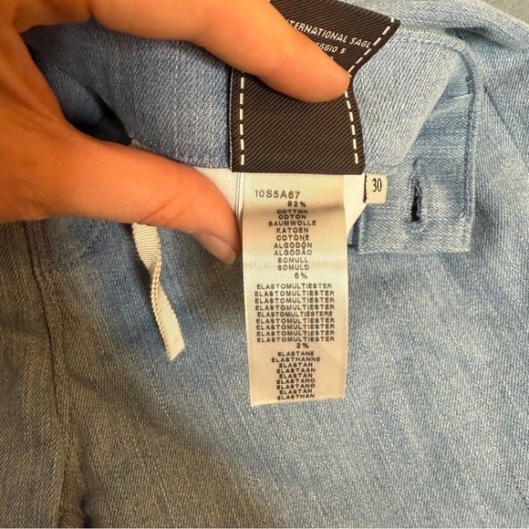 7 For All Mankind Women’s Jeans Sz 30 (Fits 28x29) Distressed Blue Italy - Picture 11 of 16